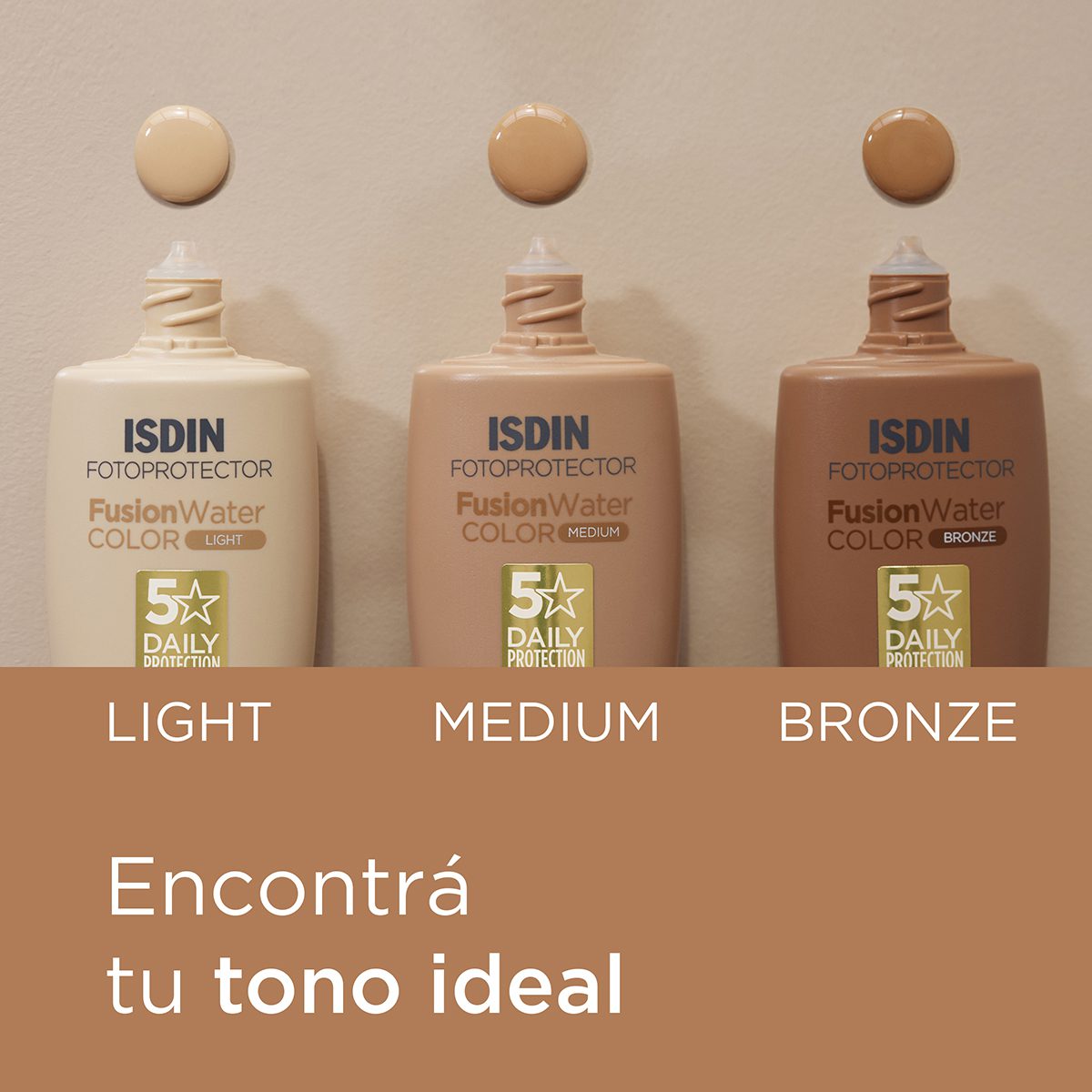 Fotoprotector ISDIN Fusion Water Color Medium SPF 50 - Imagen 4