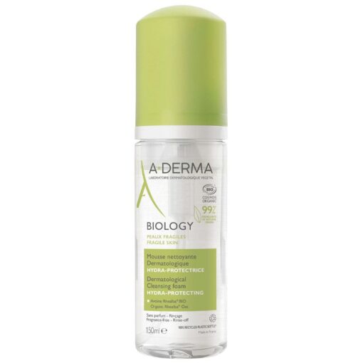 A-derma BIOLOGY Espuma limpiadora dermatológica hidraprotectora