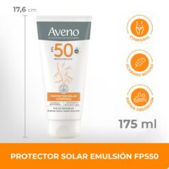 Alternative view of Aveno protector solar corporal FPS50 175ml
