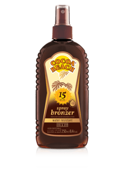 Cocoa beach spray bronzer water resistant fps 15 250ml