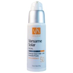 Valuge vansame protector solar facial sin color FPS 50+