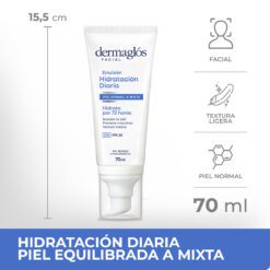 Alternative view of Dermaglos emulsión hidratante de día FPS20 X70ml