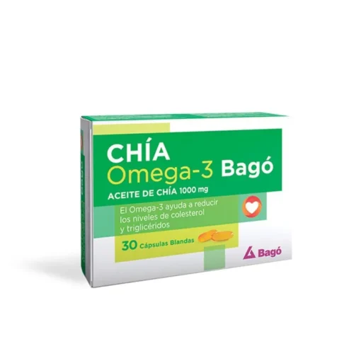 Chía omega 3 bagó - Aceite de chía 1000mg X30 capsulas