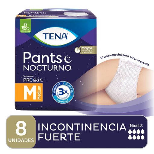 Tena pants nocturno X8 unidades talle M