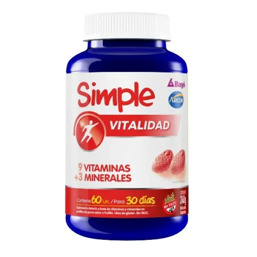 Simple vitalidad 60unidades para 30 días