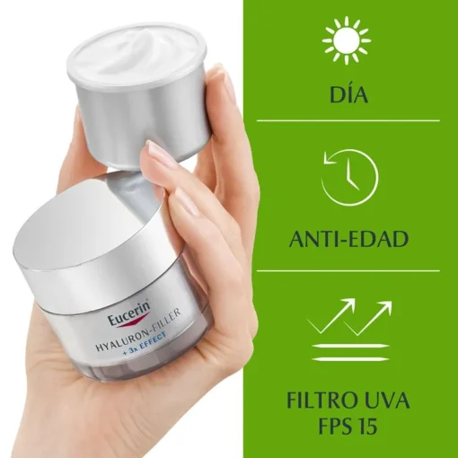 Eucerin hyalluron filler + 3x effect dia fps15 repuesto de producto X50ml