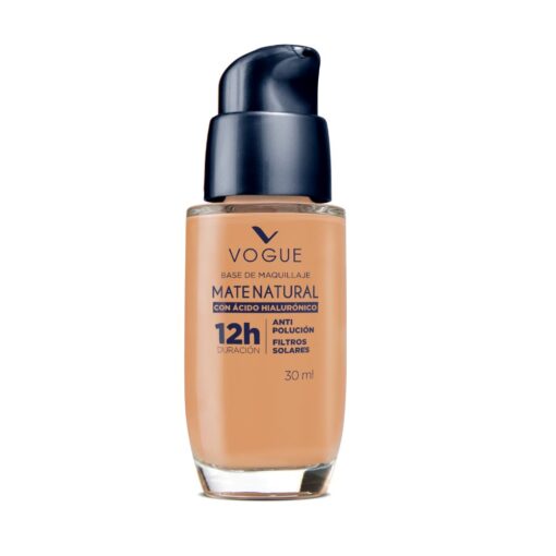 Base de maquillaje vogue mate natural Color bronce