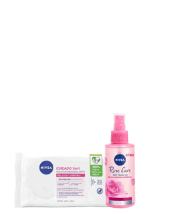 COMBO NIVEA TOALLITAS DESMAQUILLANTES + AGUA DE ROSAS