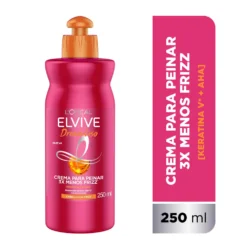 Elvive dream liso crema para peinar 3X menos frizz