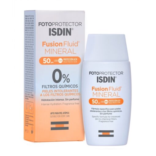 Isdin fusion fluid mineral SPF 50.