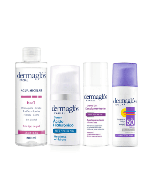 Dermaglos kit rutina con crema despigmentante