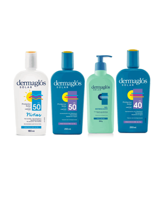 Dermaglos kit solar familiar