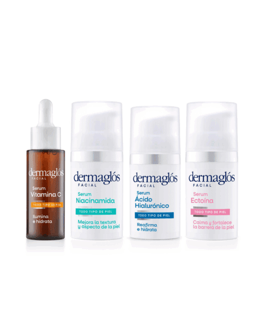 Dermaglos kit facial serums completo