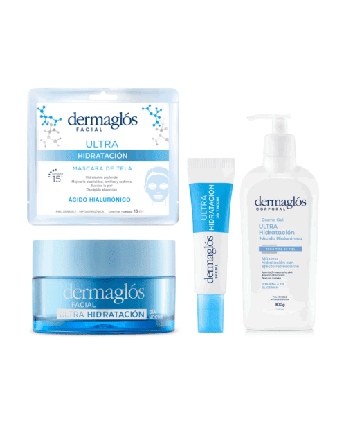 Dermaglos kit facial y corporal ultra hidratación