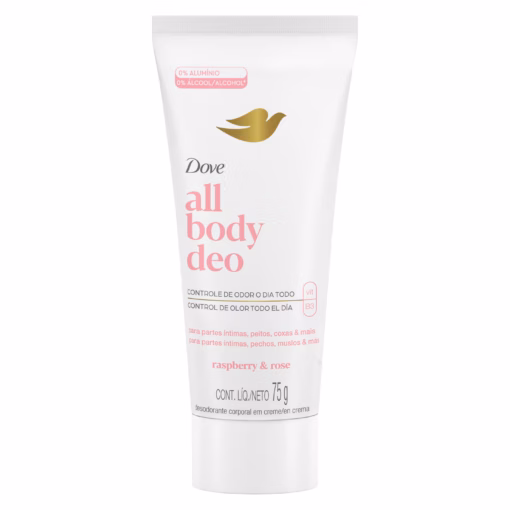 Dove all body deo raspeberry & rose cream X75gr