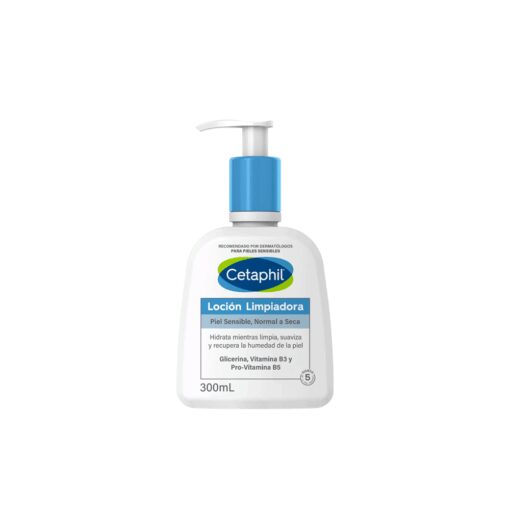 Cetaphil loción de limpieza piel sensible, normal a seca X300ml