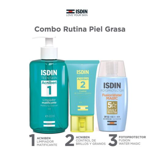 Isdin combo rutina piel grasa