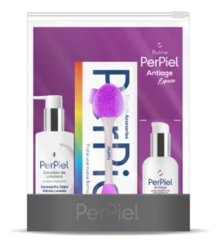 Combo Perpiel antiage express: Leche de limpieza + crema antiage facial + espatula limpiadora
