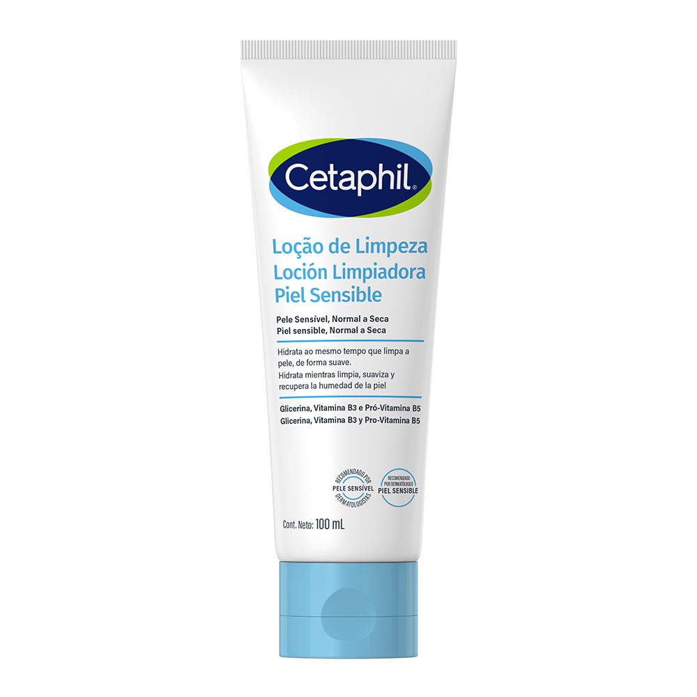 Cetaphil loción de limpieza piel sensible normal a seca X100ml