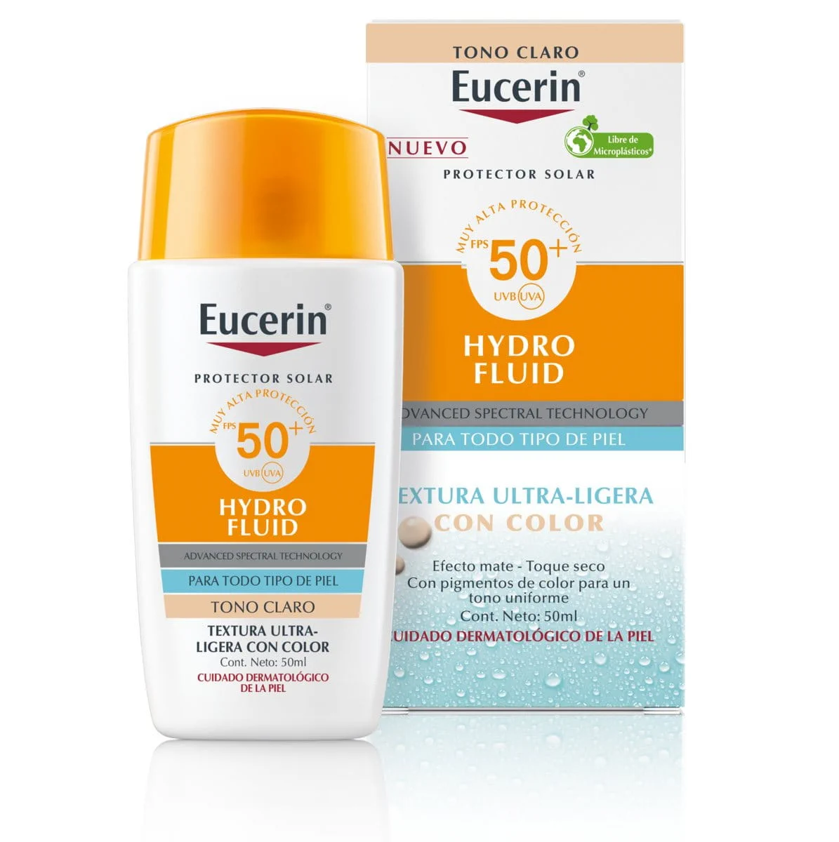 Eucerin hydro fluid color tono 1 FPS 50+ X50gr