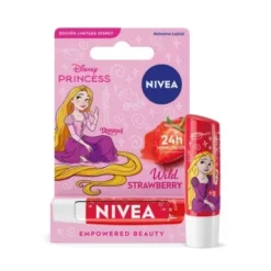 Nivea balsamo labial disney princess wild straeberry