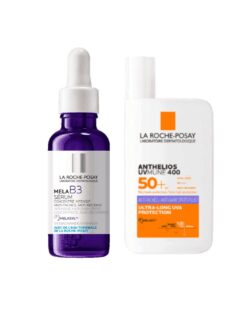 La roche posay: combo mela b3 serum + anthelios anti pigment