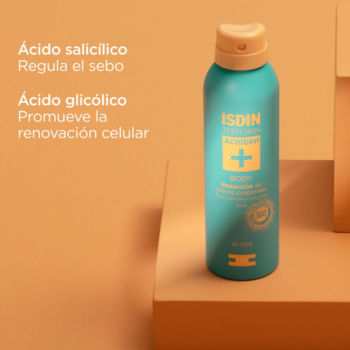 Isdin acniben oily skin body spray X150ml - Imagen 3