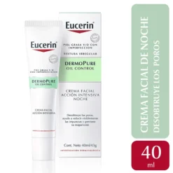 Eucerin dermopure oil control crema facial intendiva de noche X40ml
