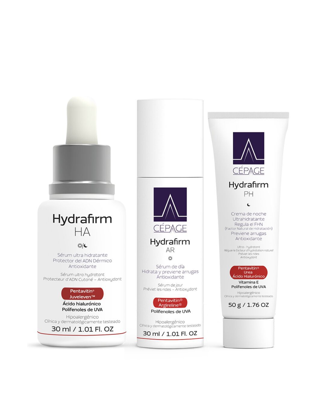 Combo cepage: Serum ultra hidratante + crema serum de dia + crema de noche