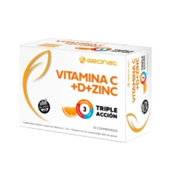 Geonat vitamina C + D + Zinc X30 comprimidos
