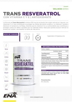 Alternative view of Ena trans resveratrol X60 capsulas