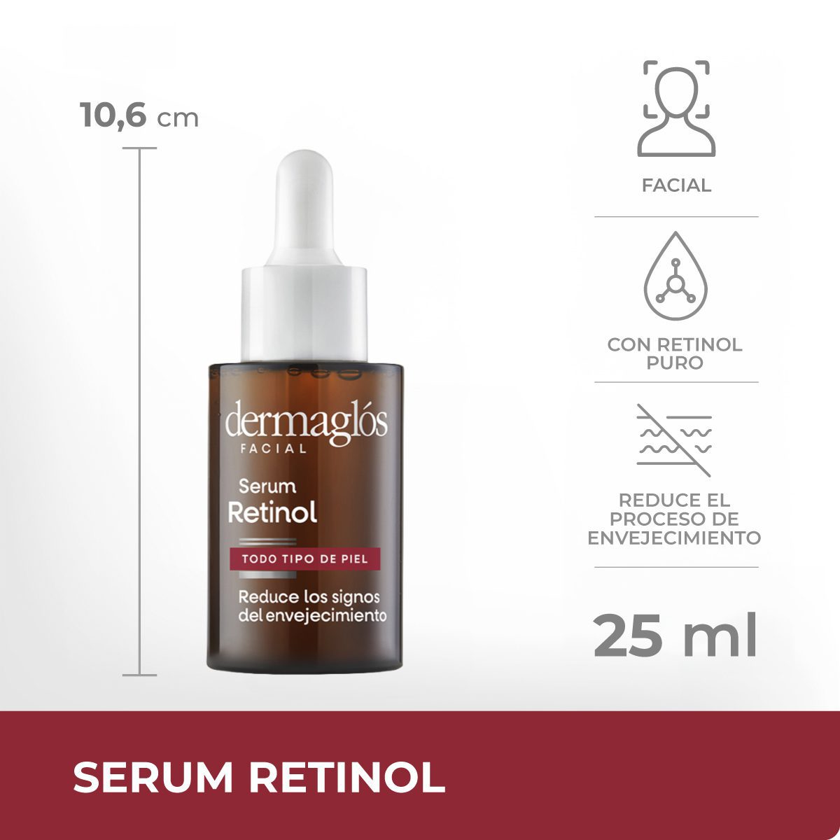 DERMAGLOS SERUM RETINOL 25 ML - Imagen 2