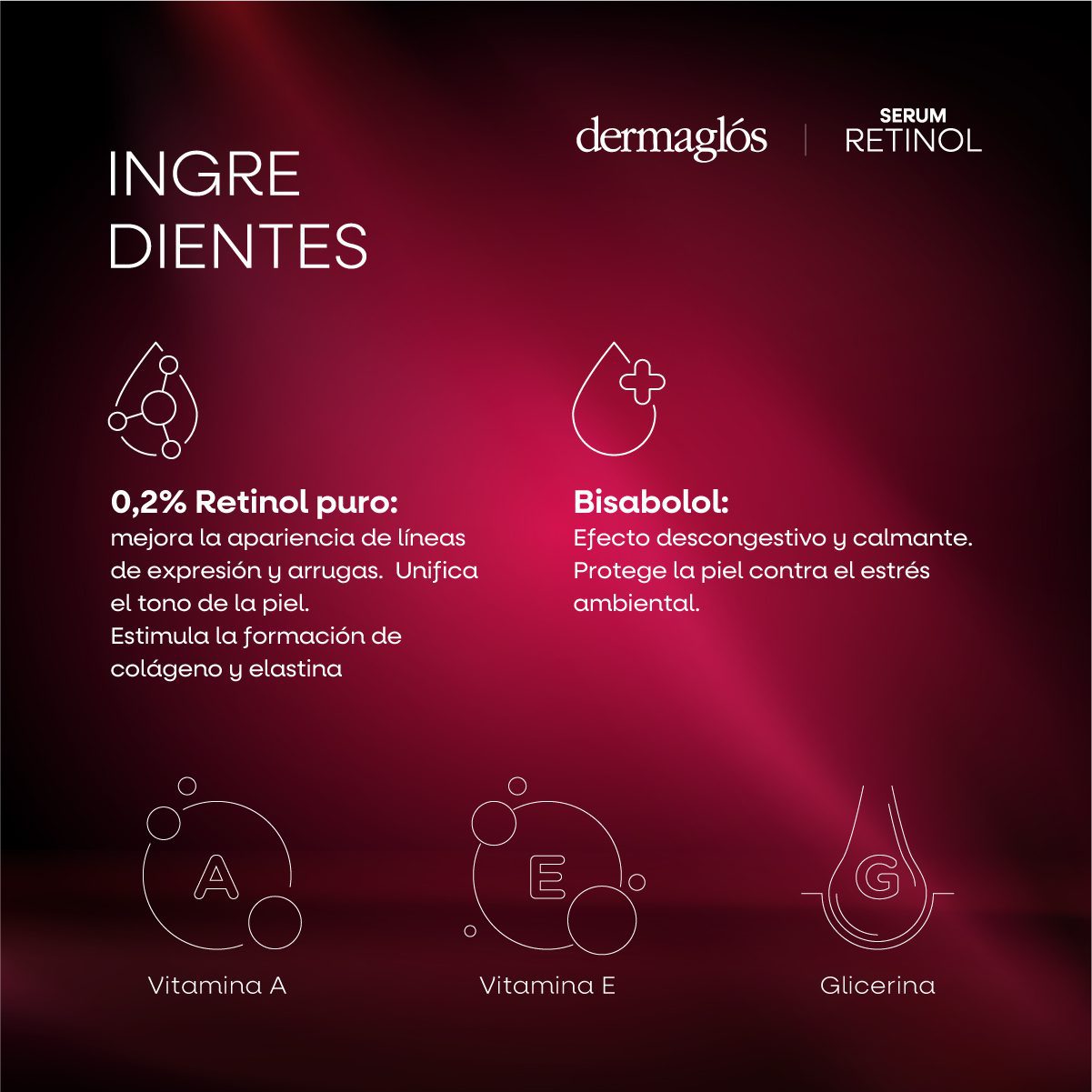 DERMAGLOS SERUM RETINOL 25 ML - Imagen 5