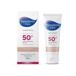Panaderm face crema facial de dia FPS 50+ tono medio X50gr