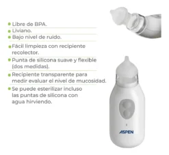 Alternative view of Aspirador Nasal Automático Soft Aspen An-x1 Bebés Y Niños Blanco