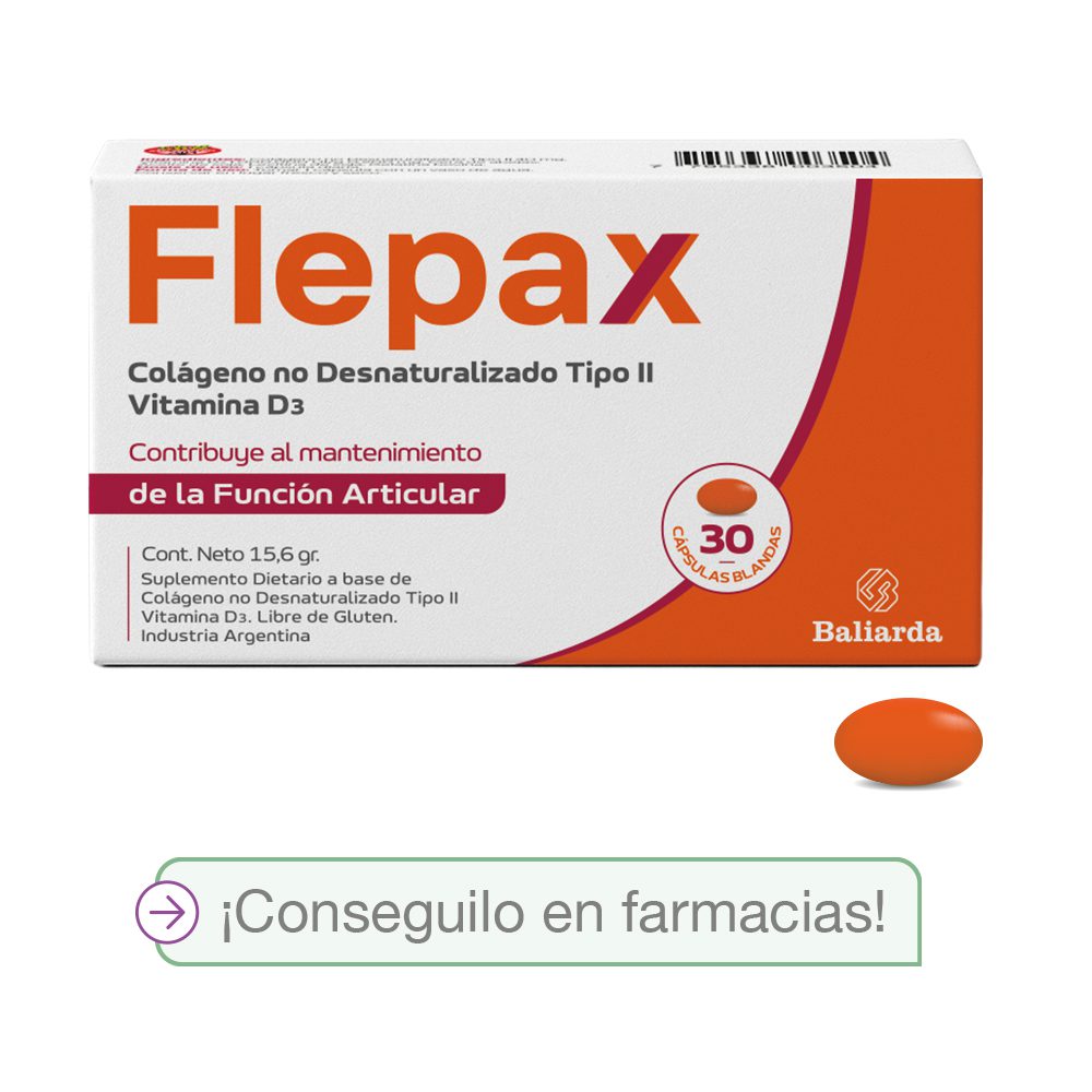 Flepax colageno no desnaturalizado tipo II + vitamina D3 X30 capsulas blandas