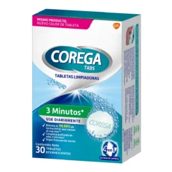 Corega tabs 3 minutos X30 tabletas eferbecentes