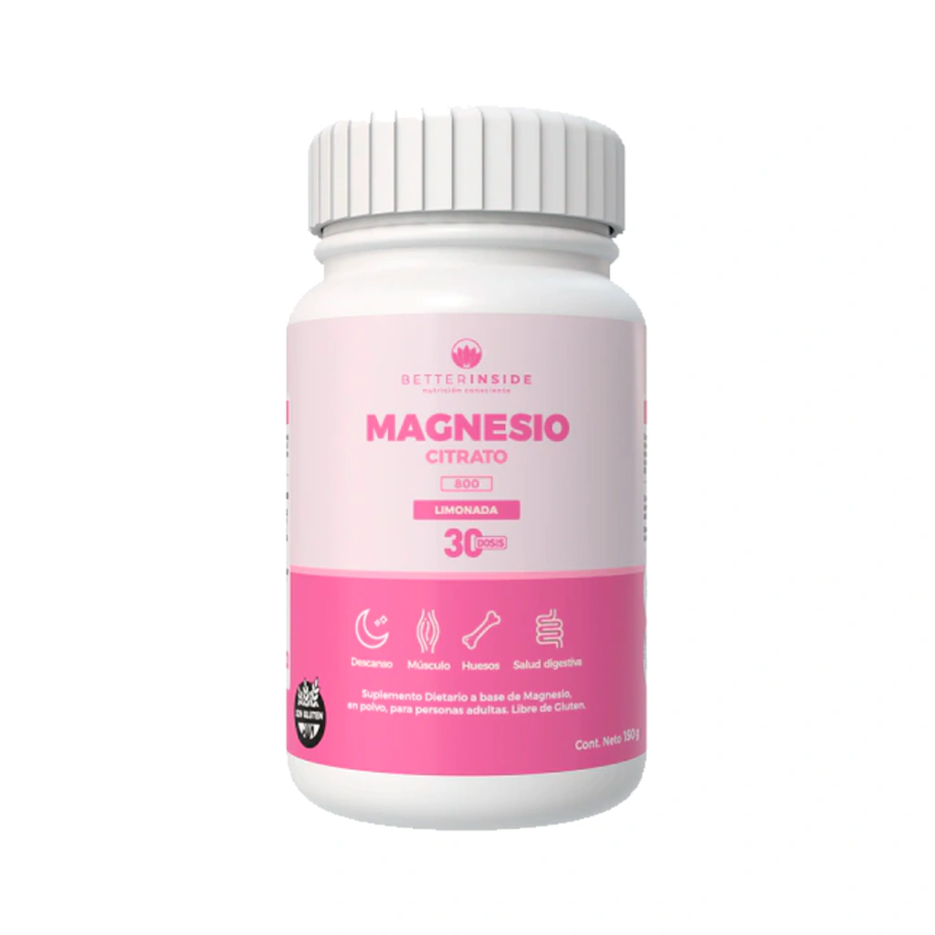 BETTER INSIDE CITRATO DE MAGNESIO 800 SABOR LIMONADA 150 GR