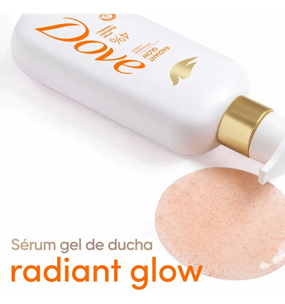 Dove serum gel de ducha radiant glow 300ml - Imagen 5