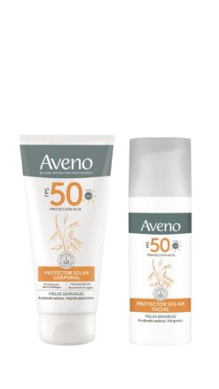 AVENO COMBO PROTECTOR SOLAR FACIAL Y CORPORAL