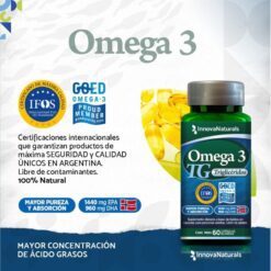 Innovanaturals omega 3 TG trigliceridos 60 capsulas blandas - Imagen 4