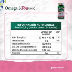 Innovanaturals omega 3 prenatal x60 capsulas blandas - Imagen 2